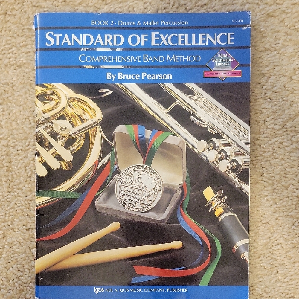 Standard Of Excellence - Book 2 - Drums & Mallet Percussion - Fair Condition